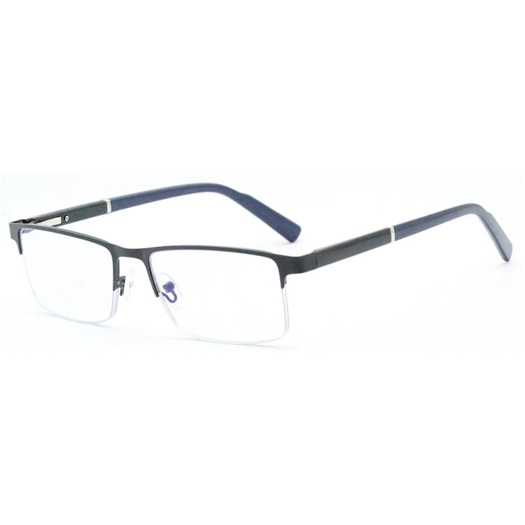 Dachuan Optical DRM368035 China Supplier Browline Metal Reading Glasses With Plastic Legs (1)